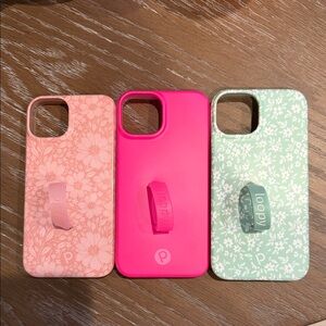 Loopy Case Pink and Green Floral Phone Cases